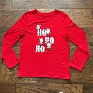 Jammies for your Families Girl's Size XL (14-16) Red Long Sleeve Pajama T-Shirt